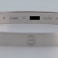 MINT PAPERS Cartier LOVE Bracelet Size 21 Solid 18K White Gold AU 750 BOX