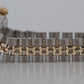 Ladies Rolex Date 26mm White DIAMOND Two-Tone JUBILEE Gold Fluted 6517 Watch