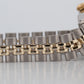 Ladies Rolex Date 26mm White DIAMOND Two-Tone JUBILEE Gold Fluted 6517 Watch