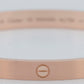 MINT 2024 PAPERS Cartier LOVE Bracelet BRUSHED 18K ROSE Gold Size 19 AU 750 BOX