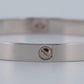 MINT PAPERS Cartier LOVE Bracelet Size 21 Solid 18K White Gold AU 750 BOX