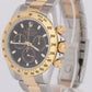 MINT 2004 Rolex Daytona Cosmograph 40mm Black Two-Tone 18K Gold Watch 116523 BOX