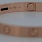 MINT 2024 PAPERS Cartier LOVE Bracelet BRUSHED 18K ROSE Gold Size 19 AU 750 BOX