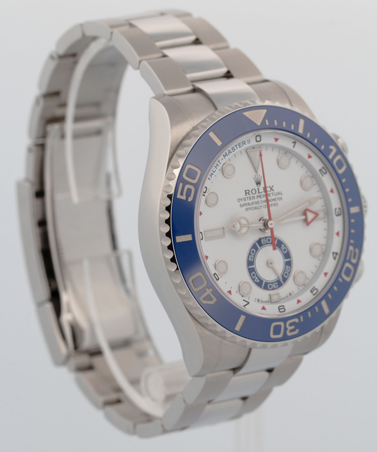 New August 2026 Rolex Yacht-Master II 126680 White Steel 44mm Watch Box Papers