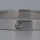 Cartier LOVE Bracelet Cuff Size 19 Solid 18K WHITE Gold AU 750