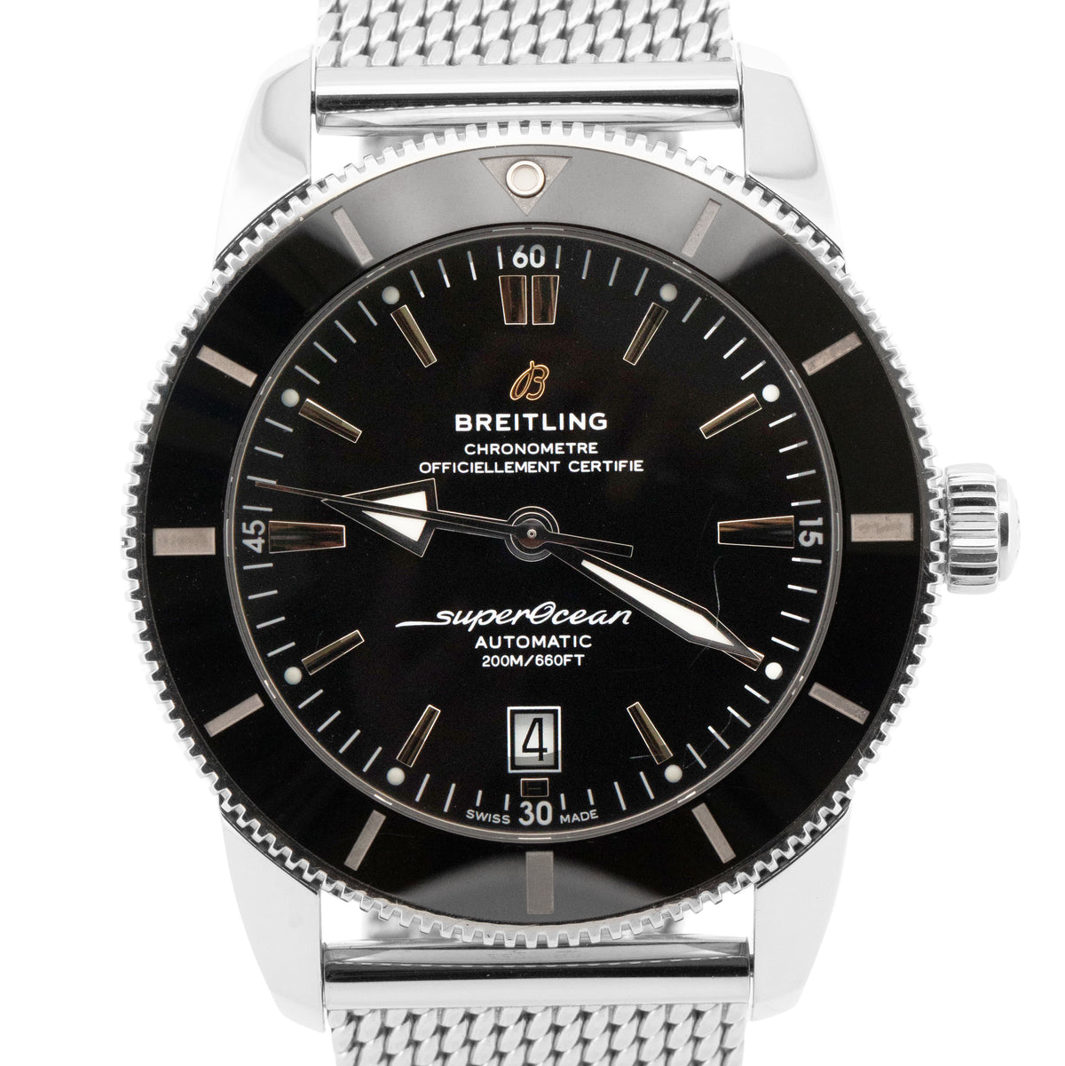 2024 Breitling Superocean Heritage B01 Black 46mm AB2020 Dive Watch Box Papers