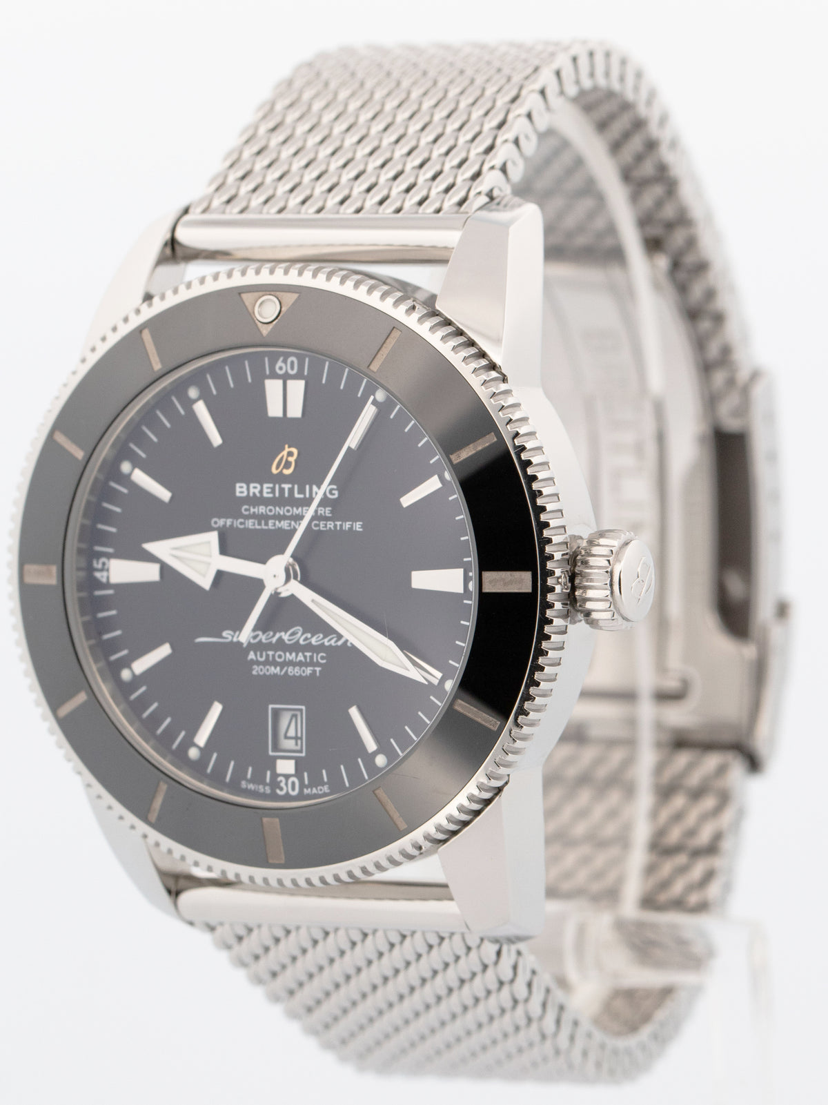 2024 Breitling Superocean Heritage B01 Black 46mm AB2020 Dive Watch Box Papers