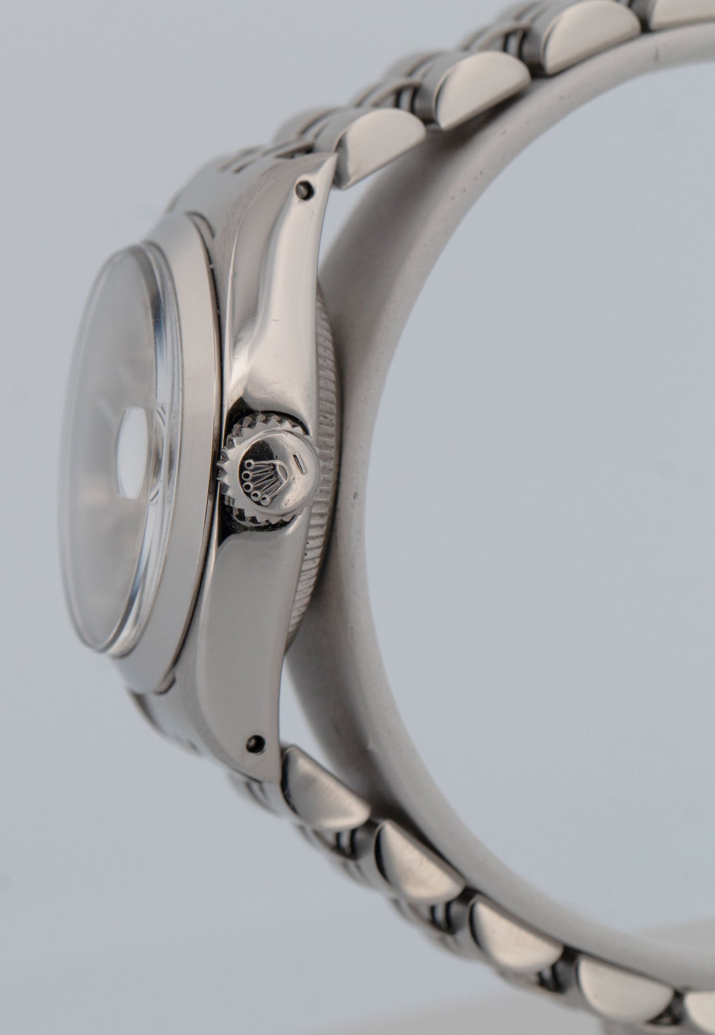 Ladies Rolex Oyster Perpetual Date 26mm Silver Stainless JUBILEE Watch 6916