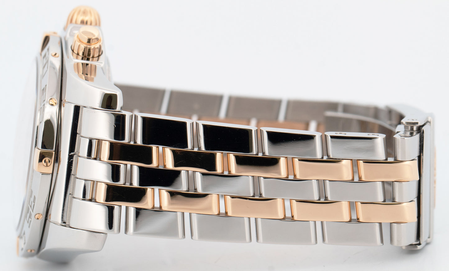 Breitling Chronomat Chronograph 44mm 18K Rose Gold Stainless IB0110 Watch BOX