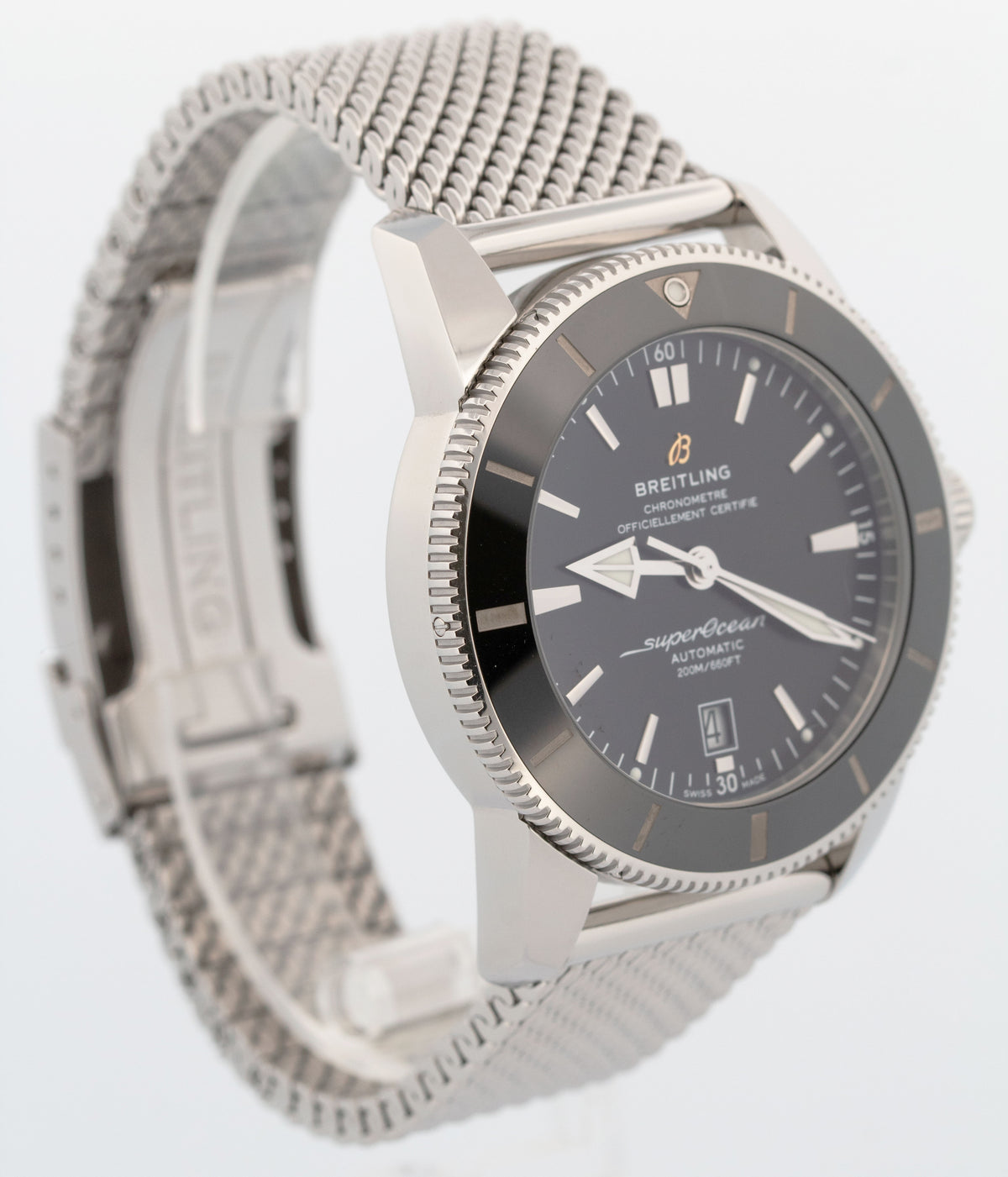2024 Breitling Superocean Heritage B01 Black 46mm AB2020 Dive Watch Box Papers