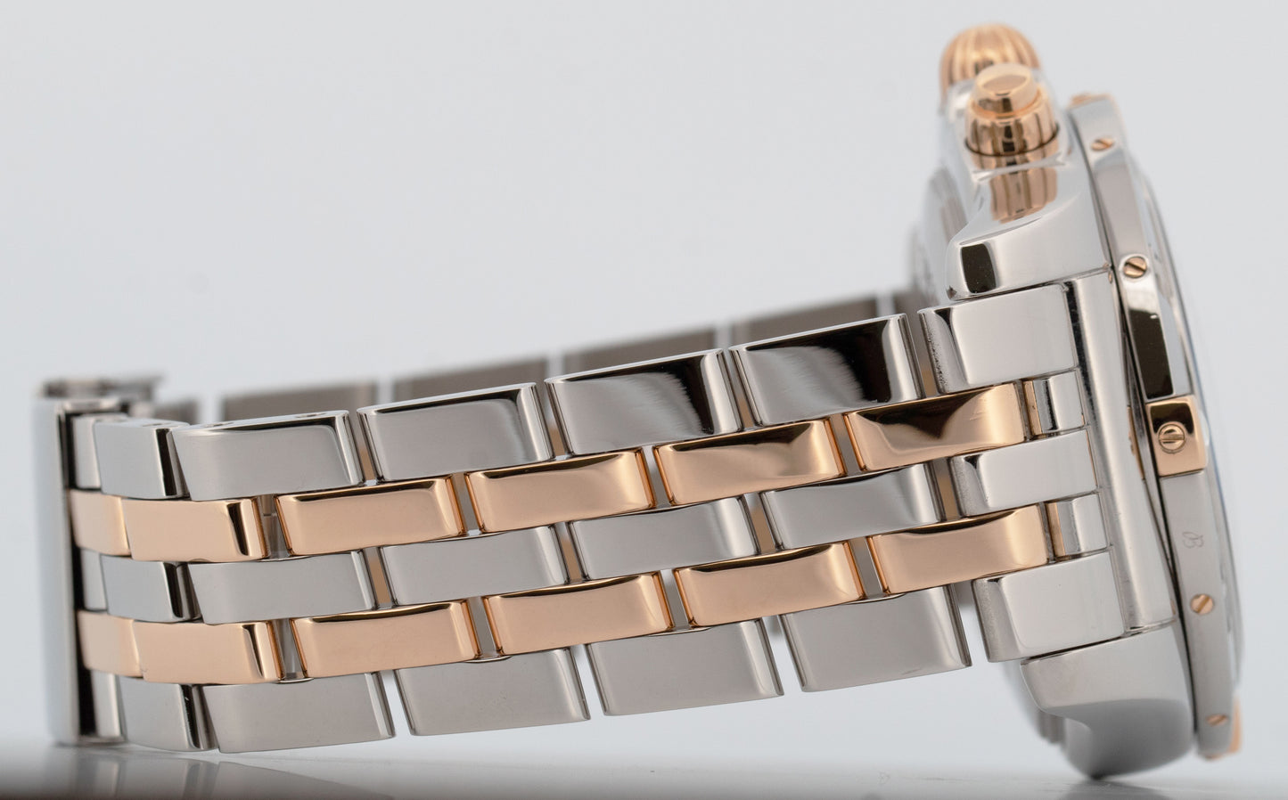 Breitling Chronomat Chronograph 44mm 18K Rose Gold Stainless IB0110 Watch BOX