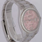 MINT Rolex DateJust 36mm FACTORY DIAMOND BEZEL Pink Floral Watch 116244 BOX