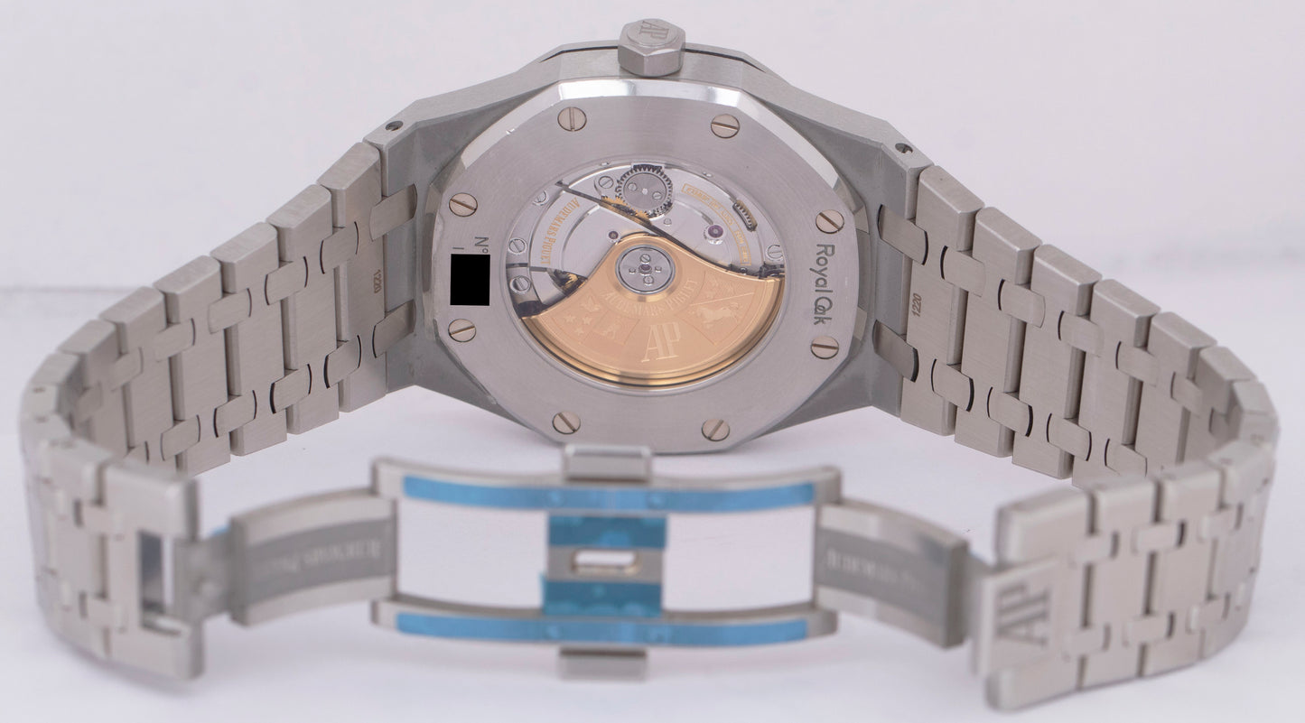 MINT Audemars Piguet Royal Oak White Steel 41mm Watch 15400ST.OO.1220ST.02