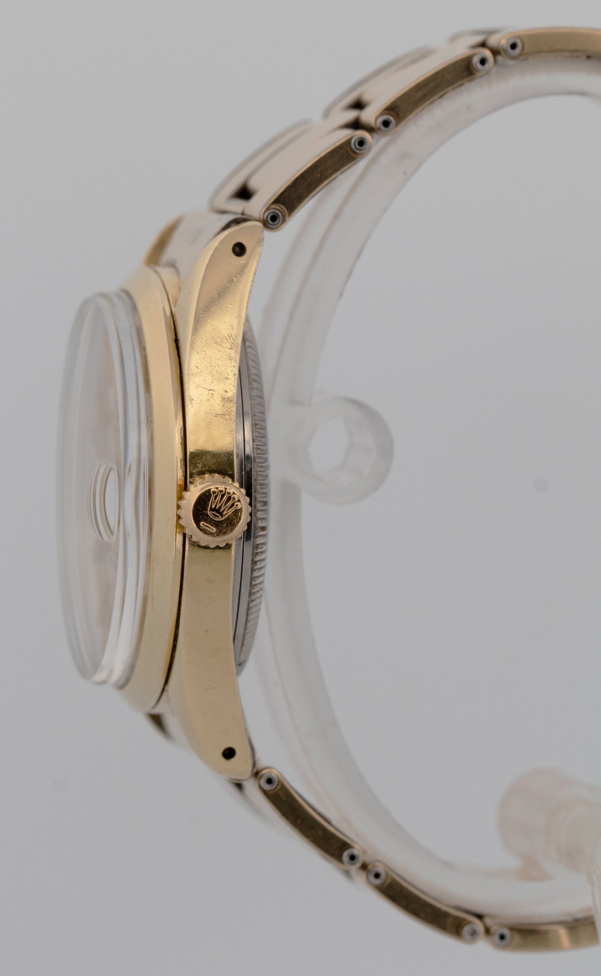1973 Rolex Oyster Perpetual Date CHAMPAGNE Gold Capped Steel 34mm 1550 Watch