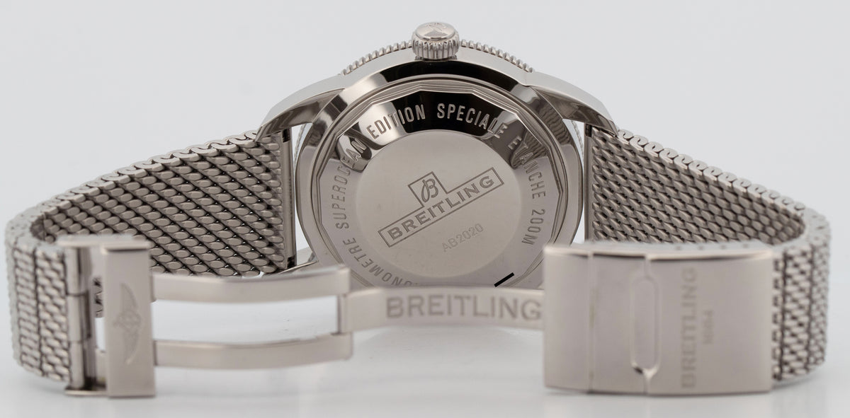 2024 Breitling Superocean Heritage B01 Black 46mm AB2020 Dive Watch Box Papers