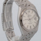 2001 Rolex OysterQuartz DateJust SILVER 36mm Steel 18K Gold Fluted Watch 17014