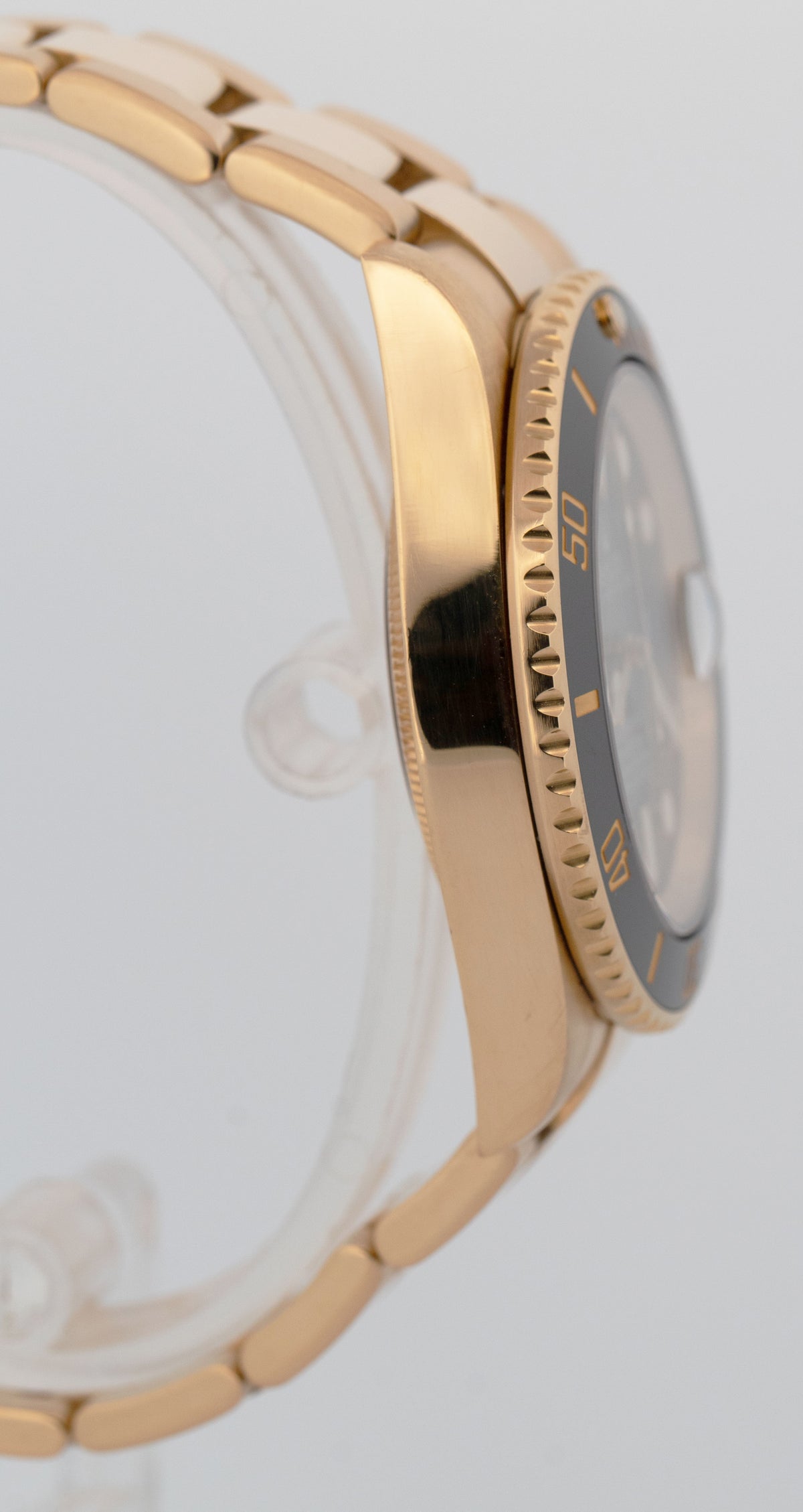 Rolex Submariner Date 40 Ceramic Black 18K Yellow Gold 40mm 116618 LN Watch