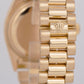 Rolex Day-Date President 36mm DIAMOND Fluted Solid 18K Yellow Gold Watch 18038