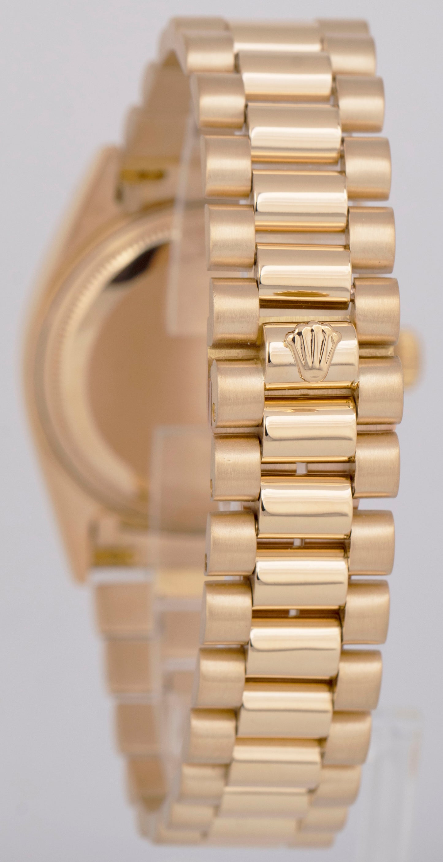 Rolex Day-Date President 36mm DIAMOND Fluted Solid 18K Yellow Gold Watch 18038