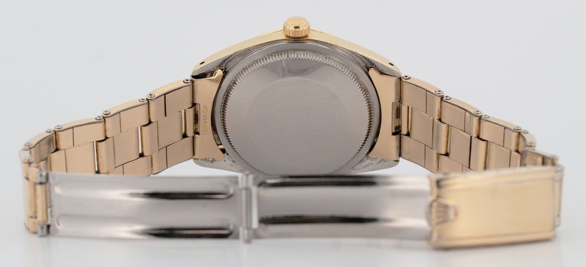 1973 Rolex Oyster Perpetual Date CHAMPAGNE Gold Capped Steel 34mm 1550 Watch