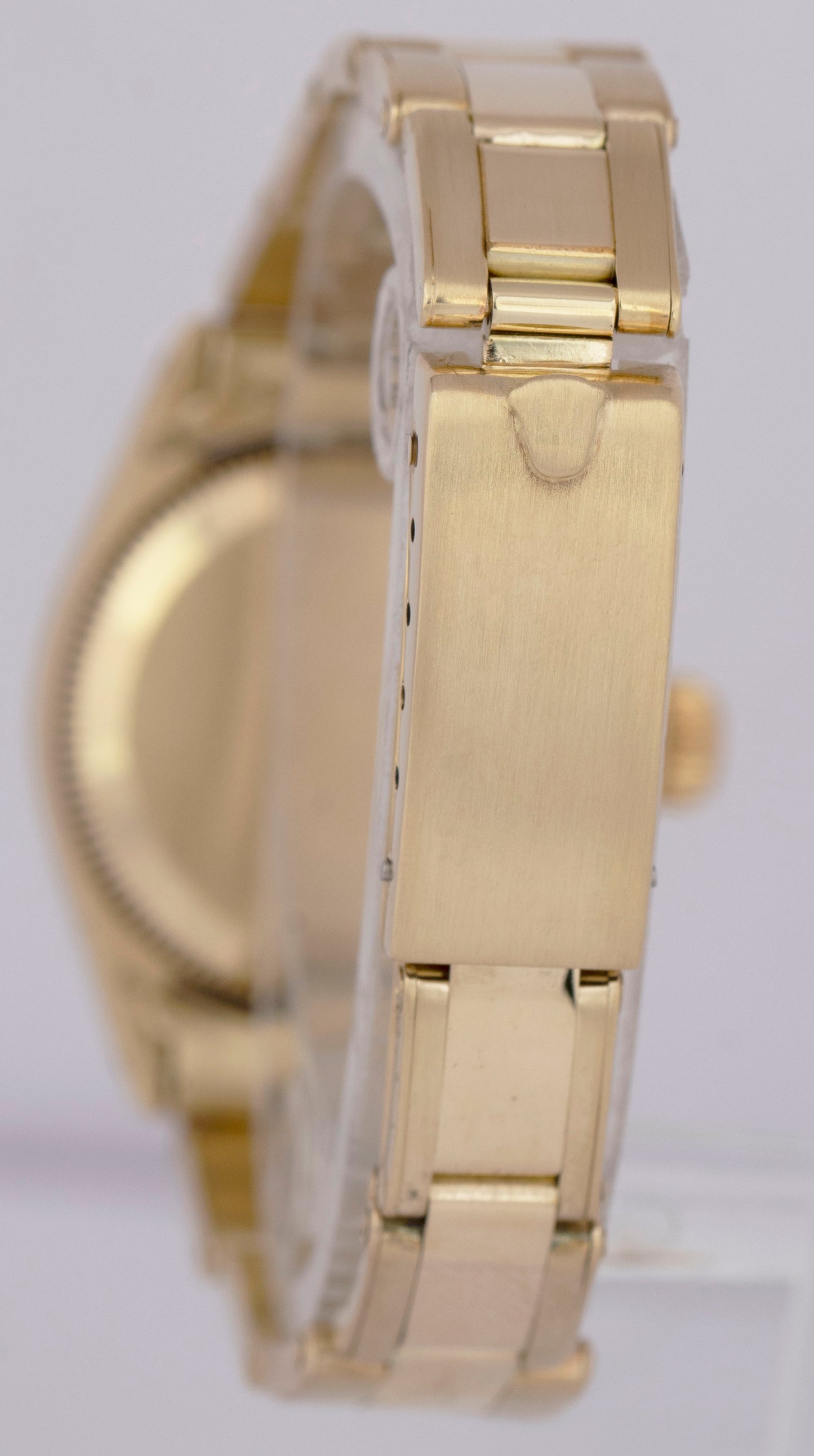 MINT Ladies Rolex Oyster Perpetual 24mm SOLID GOLD 14K Watch DIAMOND MOP 6718