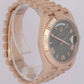 MINT PAPERS Rolex Day-Date 40mm OLIVE Green President 18K Rose Gold 228235 BOX