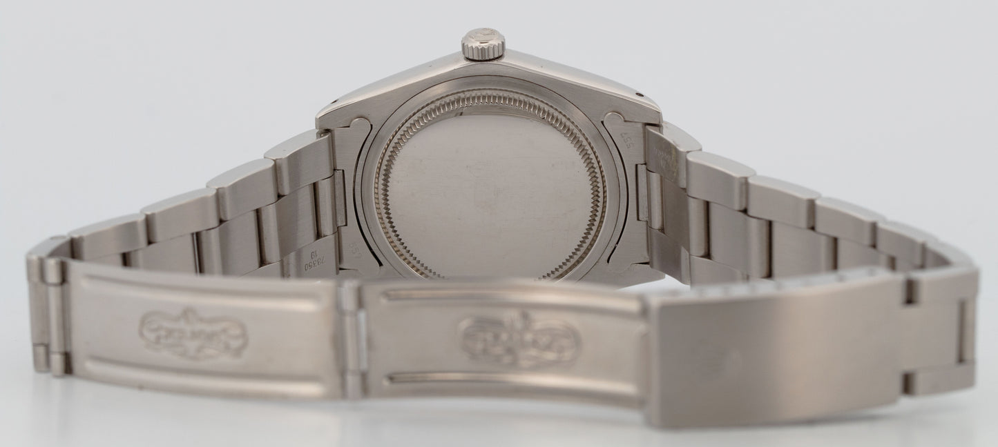 Rolex SERVICE CENTER Oysterdate Precision BLACK Stainless 34mm 6694 Watch BOX