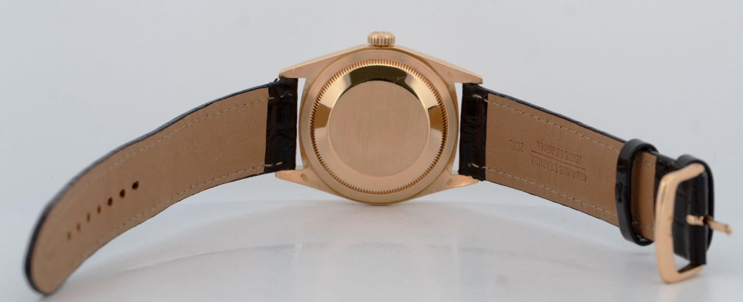 PAPERS Rolex Day-Date President 36mm FACTORY DIAMOND 18K Gold Watch 18238 BOX