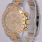 MINT PAPERS Rolex Daytona Cosmograph 18K Two-Tone Champagne Watch 116523 BOX