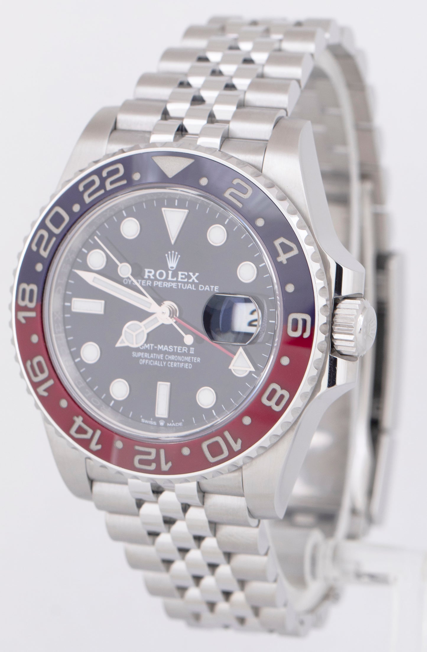 MINT PAPERS Rolex GMT-Master II 126710 BLRO 40mm PEPSI JUBILEE Steel Watch BOX