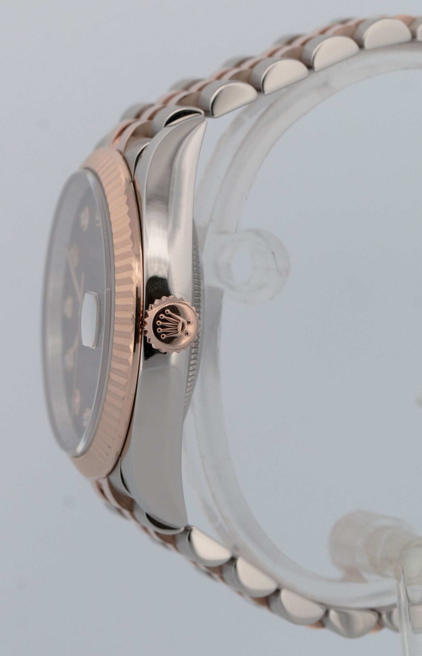 2021 PAPERS Rolex DateJust CHOCOLATE DIAMOND 18k Rose JUBILEE 36mm 126231 BOX