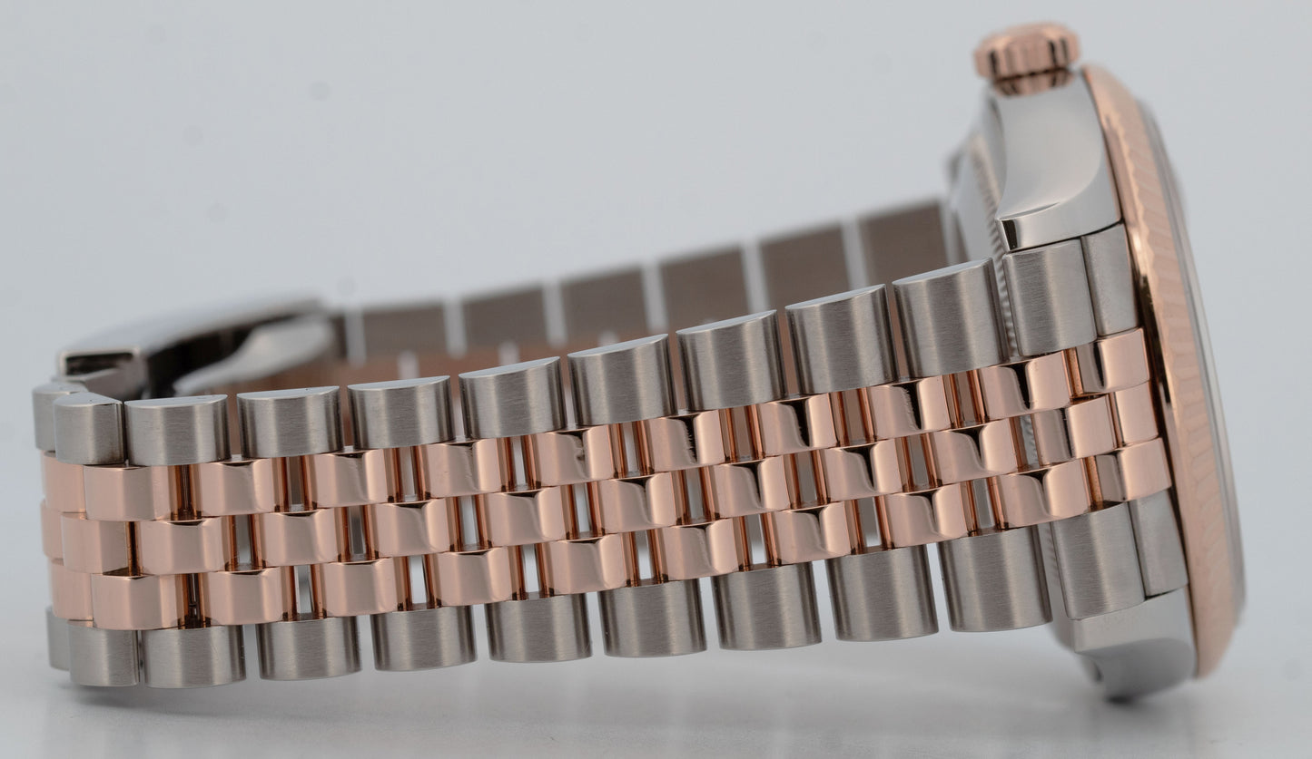 2021 PAPERS Rolex DateJust CHOCOLATE DIAMOND 18k Rose JUBILEE 36mm 126231 BOX