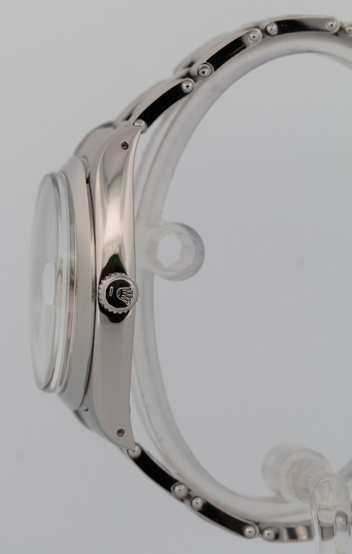 1967 Rolex Oysterdate Precision Silver Stainless Manual Wind 34mm 6694 Watch