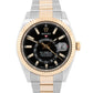 MINT PAPERS Rolex Sky-Dweller Two-Tone 18K Gold Black 42mm 326933 Watch BOX