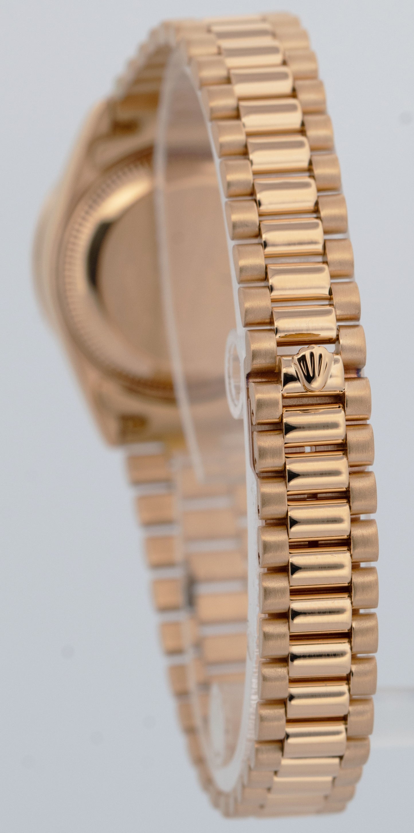 Ladies Rolex DateJust President 26mm FACTORY DIAMOND 18K Yellow Gold Watch 69138