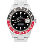 UNPOLISHED Rolex GMT-Master II COKE Red Black Stainless Steel 40mm Watch 16710