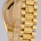 1980 Rolex Day-Date President 36mm Champagne BARK Quickset 18K Gold Watch 18078