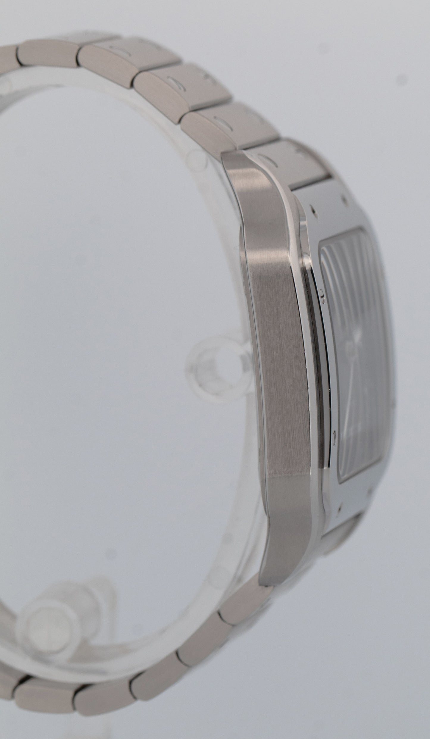 Cartier Santos-Dumont GREEN Stainless Leather WSSA0062 4072 39.8mm Watch BOX