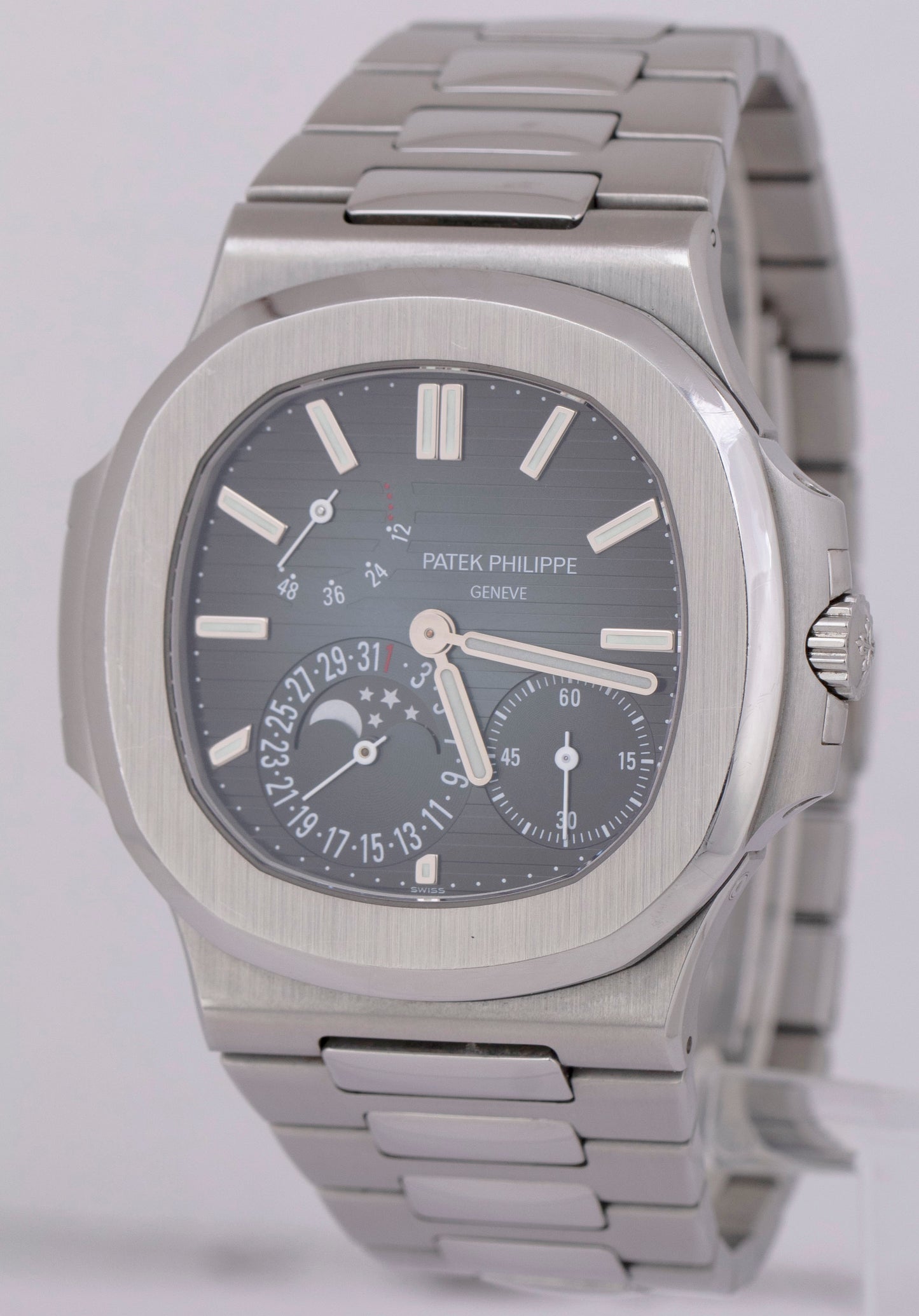 PAPERS Patek Philippe Nautilus Blue Moon Phase 40mm 5712/1A-001 BOX