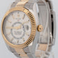 2020 PAPERS Rolex Sky-Dweller WHITE 18K Gold Stainless OYSTER 42mm 326933 BOX