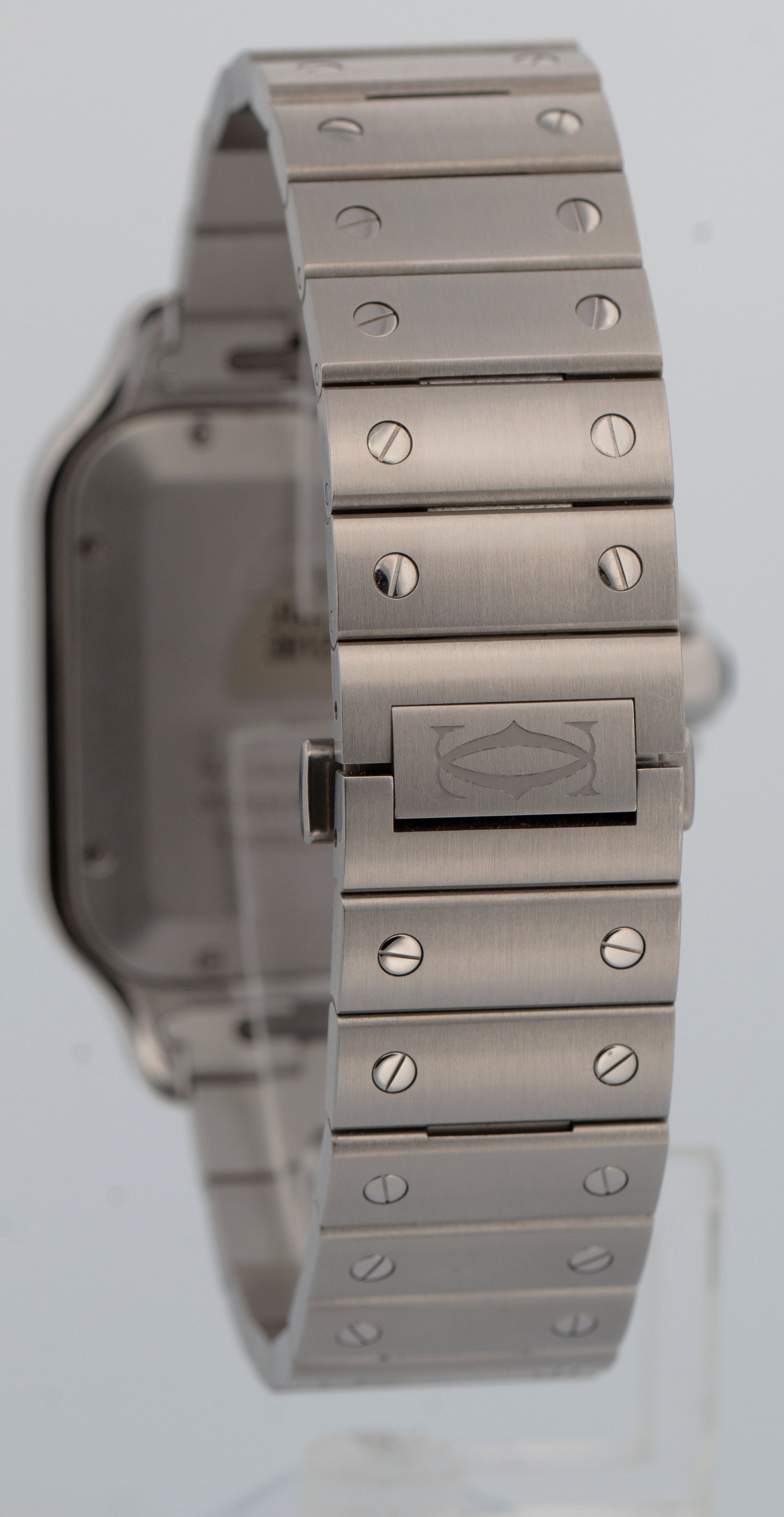 Cartier Santos-Dumont GREEN Stainless Leather WSSA0062 4072 39.8mm
