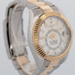 2020 PAPERS Rolex Sky-Dweller WHITE 18K Gold Stainless OYSTER 42mm 326933 BOX