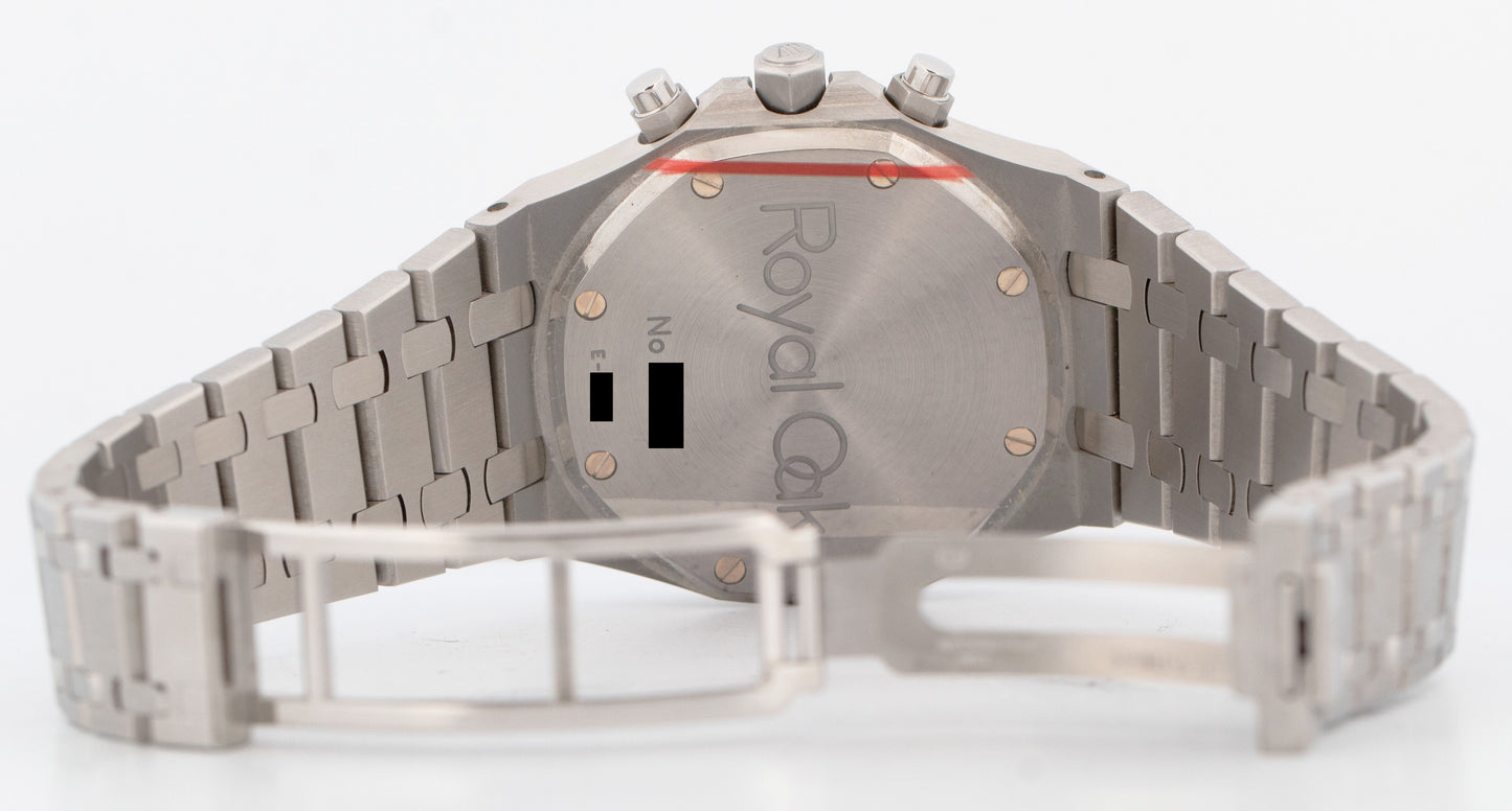 Audemars Piguet Royal Oak Chronograph BLUE 39mm Stainless Steel Watch 26300ST