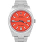 2021 NEW PAPERS Rolex Oyster Perpetual 41mm CORAL RED Watch 124300 Watch BOX