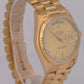 MINT Rolex Day-Date President Champagne 36mm Fluted 18K Yellow Gold Watch 18038