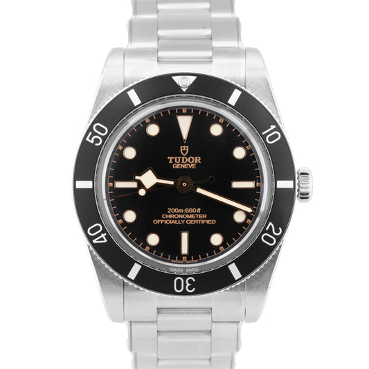 PAPERS Tudor Black Bay 54 Black Stainless Steel Watch 37mm 79000 N Watch BOX