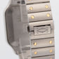 PAPERS Cartier Santos SILVER WHITE 18K Gold Steel 39.8mm 4072 W2SA0009 BOX