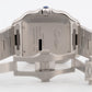 PAPERS Cartier Santos SILVER WHITE 18K Gold Steel 39.8mm 4072 W2SA0009 BOX