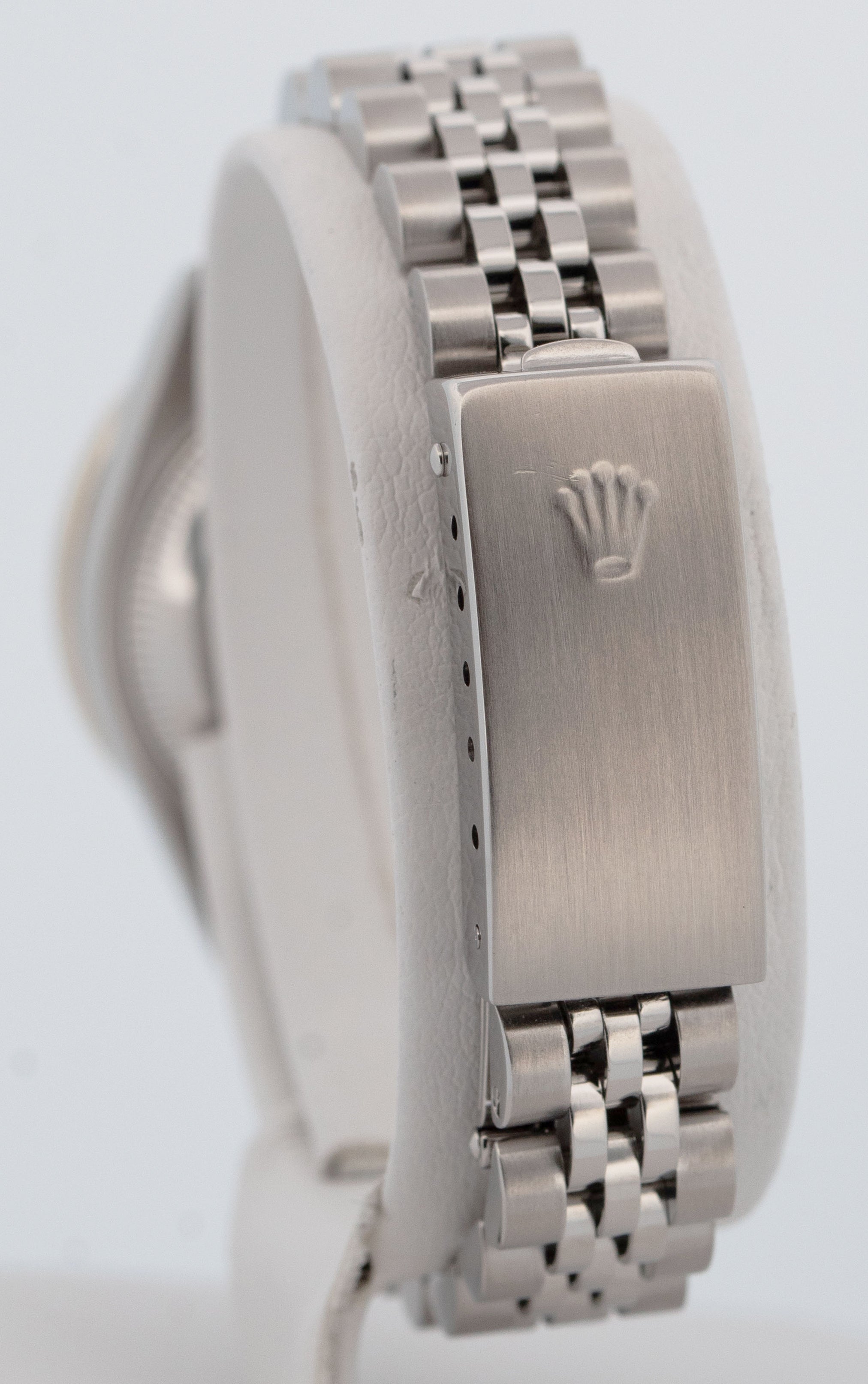 Ladies Rolex DateJust Silver DIAMOND Jubilee NO-HOLES 26mm 79240