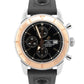 Breitling Superocean 46mm Stainless Steel 18K Rose Gold U13320 Rubber Watch BOX